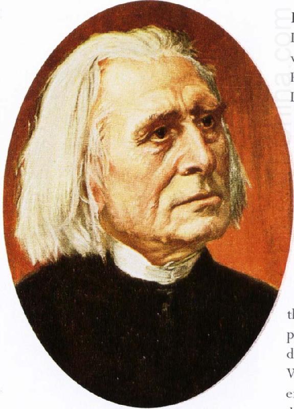 felix mendelssohn a portrait of franz liszt in old age china oil painting image